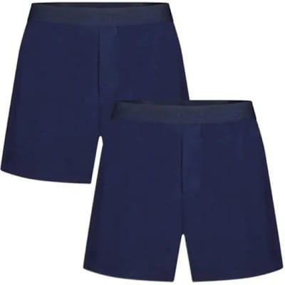 Bamboo Basics Heren Bamboe Loose Fit Boxershorts Kay (2-pack) - Navy - Ondergoed Heren - Boxershort Heren Lange pijp - Maat S