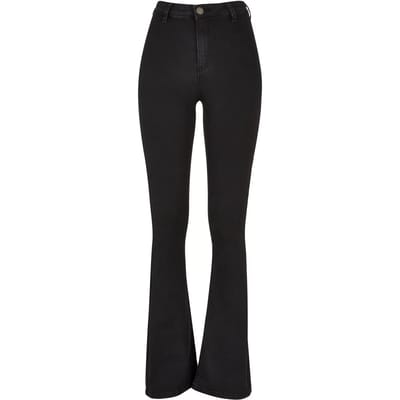 Urban Classics Damesjeans: superelastische bootcut-denimbroek voor dames