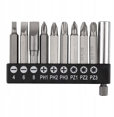 GRAPHITE Bitset 10-delig met Magnetische Houder 50mm