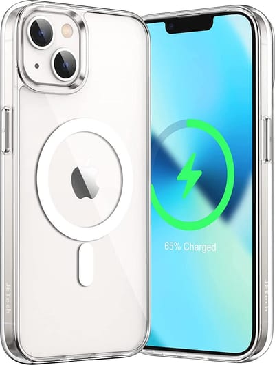 iPhone 13 hoesje magnetisch backcover- Transparant case - Arara