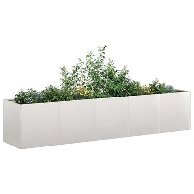 vidaXL - Plantenbak - 200x40x40 - cm - roestvrij - staal