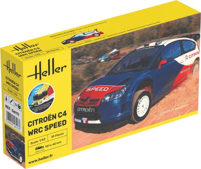 Heller Modelbouwpakket Militaire voertuigen - 56117 Citroën C4 WRC Speed - Rallye Auto - Starter Kit Plastic - 1:43 - Modelbouw