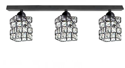 SPELL 202A LED Plafondlamp met Kristallen - Zwart