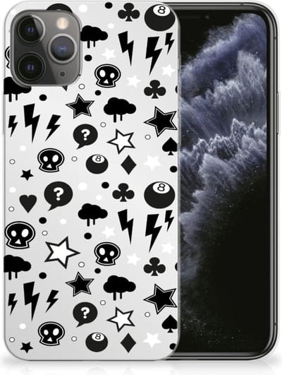 Silicone Back Case Apple iPhone 11 Pro Silver Punk
