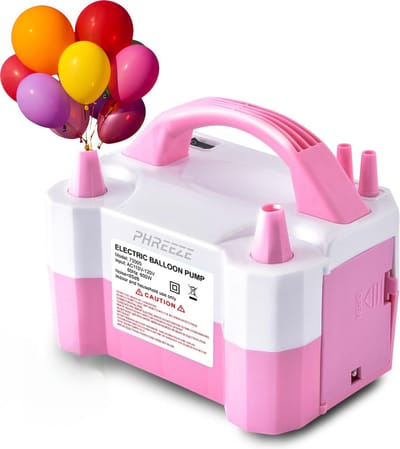 Elektrische Ballonnenpomp - Snel Feest Ballonnen Opblazen - Ballonnenboog Ballon Pomp - Verjaardag Versiering Decoratie - Roze