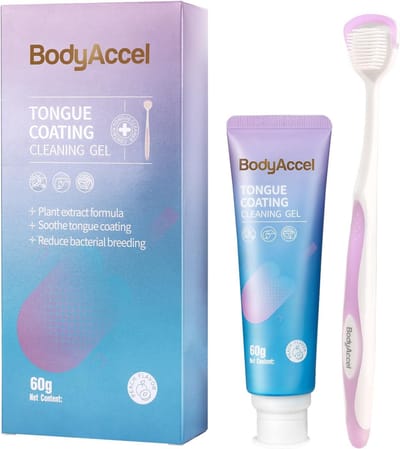 Tongreinigingsset - Natuurlijke Gel - Ergonomische Tongborstel - Frisse Adem - Voor Iedereen