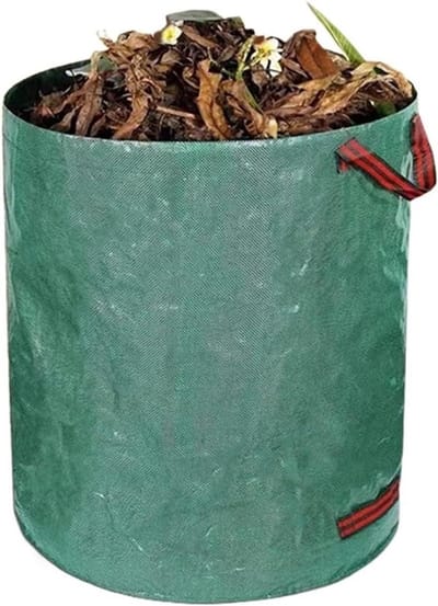 Herbruikbare Tuinafvalzakken - Opvouwbare Compostzakken - Tuinafval Verzamelen - Robuust PP Geweven Stof - 120L - Groen