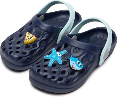 Ladeheid Clogs Kinderen - Tuinschoenen - Lichte - Kinderschoenen - Meisjes - Jongens – Marineblauw – 25/26 - LA-CA-FlowKidsJib