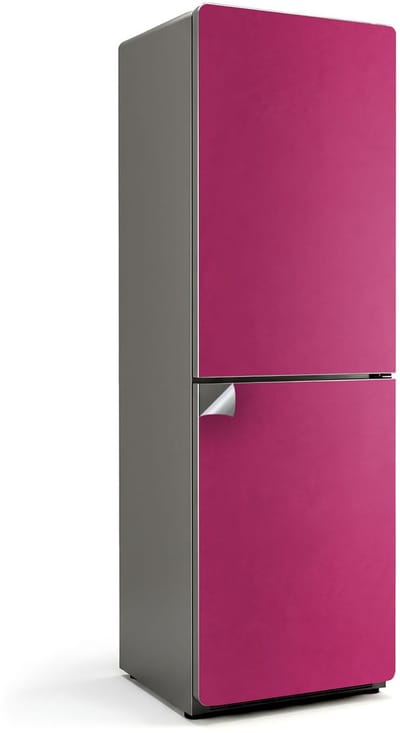 Wallfluent Koelkaststickers - Roze Koelkast Folie - 60 cm x 190 cm - Roze Koelkaststickers - Decoratieve Koelkaststicker - Koelkast Makeover - Zelfklevende Koelkaststicker - Koelkast Versiering
