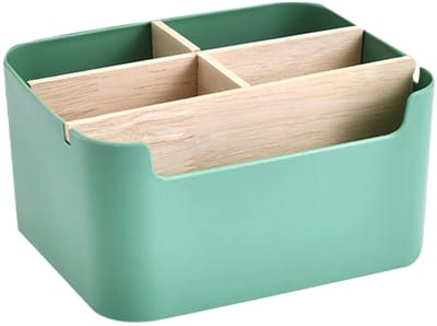 Dailygoody - Houten Pen - Desktop Afstandsbedieninghouder - Multifunctionele Doos - Kleur C - Bureauaccessoires - Sieradenhouder - Geschikt voor Thuis...