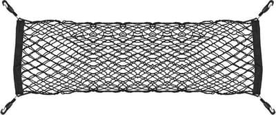 ProPlus Kofferbaknet - 65 x 75 cm - Bagagenet - Scheidingsnet - Universele Kofferbak - Autobagagenet - Kofferbak Organizer - Inclusief 4 Haken - Met Elastisch Koord