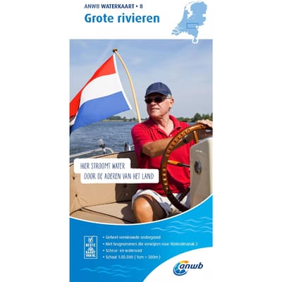 ANWB Waterkaart 8 - Grote Rivieren