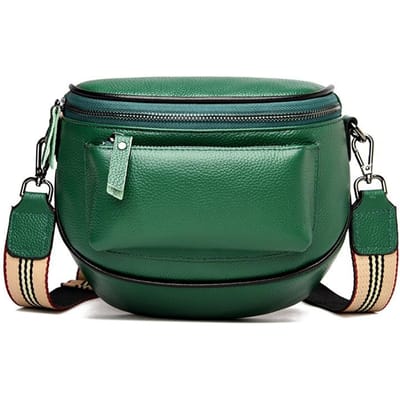 Echt Lederen Schoudertas voor Dames Nieuwe Eenvoudige Casual en Modieuze Kleine Schoudertas voor Dames Hoofdlaag Rundleer Crossbody Tas black