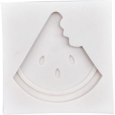 Watermeloenvormige Siliconen Vorm Wasbare Hittebestendige Vorm voor Chocolade Dessert Koekje white