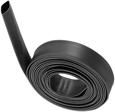 Allecto - Krimpkous - 10mm - Waterdicht en Isolerend - 3 meter - Kabelreparatie en Draadverbindingen - Voor Elektrische Isolatie - Zwart
