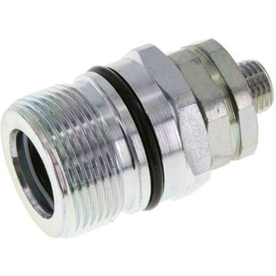 Stalen DN 12.5 Hydraulische Koppeling Snelkoppeling 8 mm L Knelring ISO 14541/8434-1 D M36 x 2