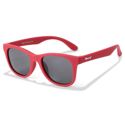 Maesy Kinder Zonnebril Yuki - 6 t/m 12 jaar - Flexibel - UV400 Bescherming - Zonnebril Kind - Rood