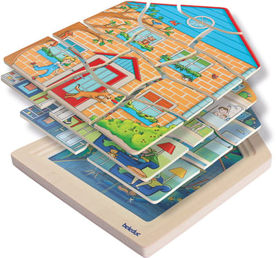 Lagenpuzzel huis - Beleduc - vanaf 4 jaar