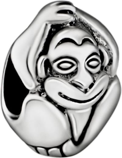 Quiges - 925 - Zilveren - Bedels -Sterling zilver - Beads - Aapje Kraal Charm - Geschikt – voor - alle bekende merken - Armband Z096