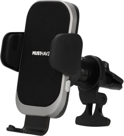 Musthavz Autohouder met Auto Sense - Telefoonhouders Draadloze Oplader - 15W Wireless Charger - GSM Houder Auto - Ventilatierooster
