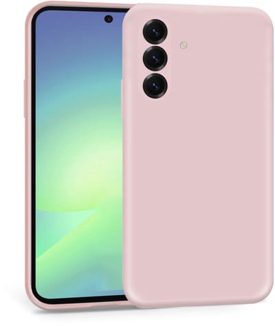 ChiGuard Hoesje Geschikt voor Samsung A56 / A36 - Hoesje- Suède Back Cover Case Rose