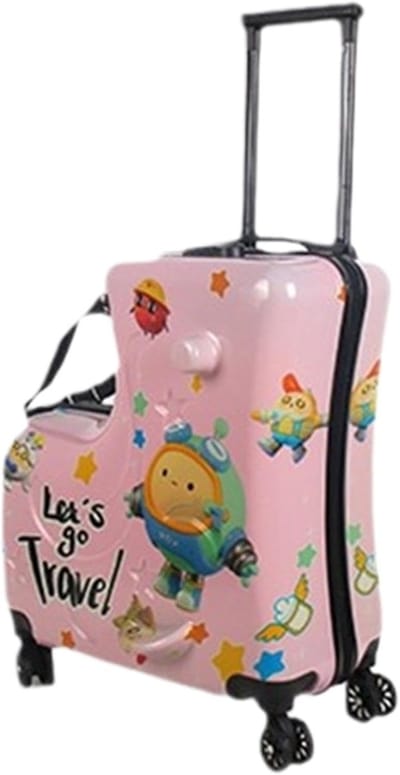 Kinder Koffer - Reiskoffer Kinderen - Reisplezier Vergroten - Scooter Design - 42 x 22 x 54 cm - Roze