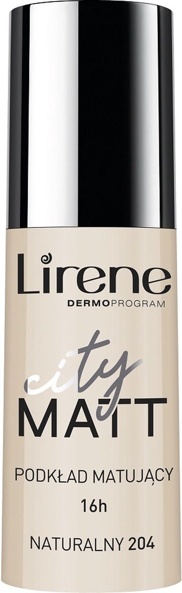 Lirene - City Matt fluid matująco-wygładzający do twarzy 204 Naturalny 30ml
