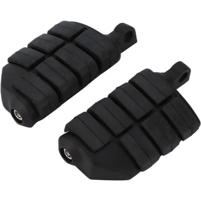 Motorfiets Voetsteunen Voetsteun CNC Aluminiumlegering Rubber Universele Vervanging Voor KawasakiZwart black