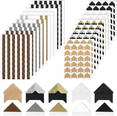 Zelfklevende Fotohoeken - 20 Vel met 1260 Stuks, Ideaal voor Fotoalbums, Scrapbooking en DIY Projecten
