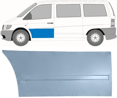 Reparatiepaneel voor deur voor Mercedes Vito I W638 1996-2003 / Links