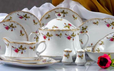 Kamélia Servies voor 6 personen - 30-delig diner- en koffieservies