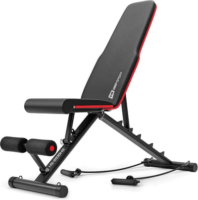 Gewichtsbank - Fitnessbank Trainingsbank - Krachtraining Thuis - Inklapbaar Compact - 120x40x114cm - Zwart