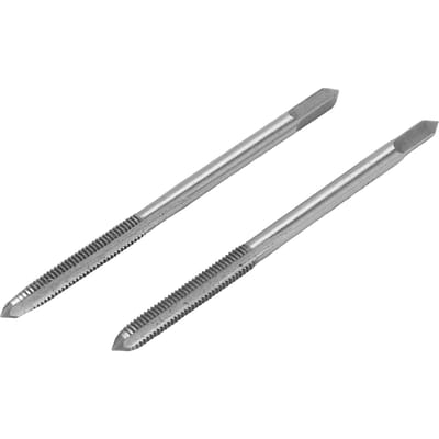 Set van 2 metrische machinetappen van snelstaal met 3 rechte groeven, schroefdraadtapgereedschap M3x0,5
