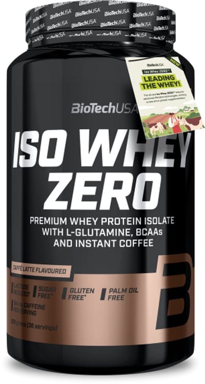 BiotechUSA isolaat eiwitpoeder - ISO WHEY zero (908 g) - smaak: Caffé Latté