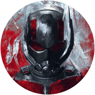 Fotobehang - Avengers Painting Ant-Man 125x125cm - Rond - Vliesbehang - Zelfklevend