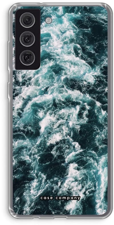 Hoesje geschikt voor Samsung Galaxy S21 FE hoesje - Zee golf - Soft Cover Telefoonhoesje - Bescherming aan alle Kanten en Schermrand