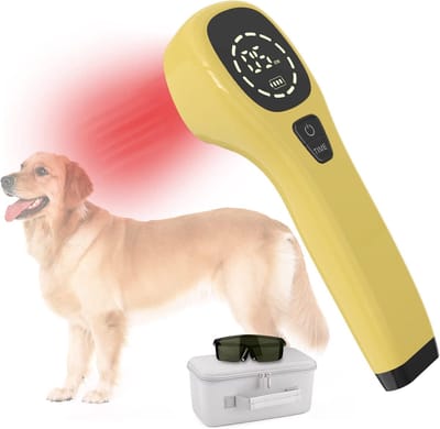 NAVOBIZ Lasertherapie huisdieren - Roodlichttherapie - Gerichte verzorging - Instelbare timer - Voor meerdere dieren - Oplaadbaar