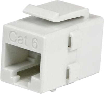 StarTech.com Cat 6 RJ45 Keystone Jack Netwerk Coupler - Wit - 0cm