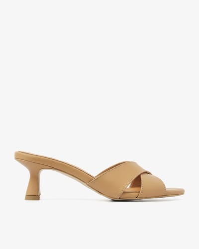 VIA VAI Lily Celia Sandalen Dames - Leer - Beige - Maat 37