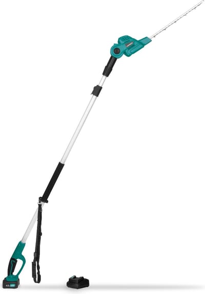 VONROC Telescopische Accu Heggenschaar 20V - Kantelbaar blad - Traploos verstelbaar (incl. 4.0Ah Accu en snellader)