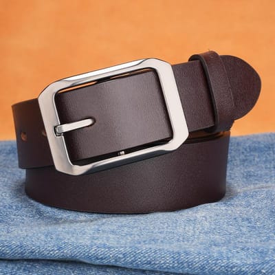 Retro Heren Echt Leer Casual Gesp Koeienhuid Riem Eenvoudige E-commerce Riem Riem Heren Casual Veelzijdige Riem 130cm
