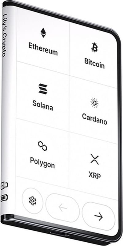 Ledger Stax - Back-ups - Beveilig je crypto (Bitcoin), NFT's en tokens - Zwart