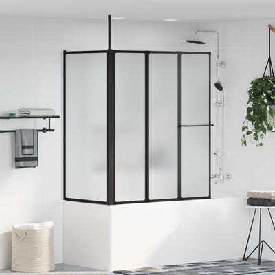 vidaXL - Douchescherm - Wit - 120 - x - 70 - x - 137 - cm - Aluminium