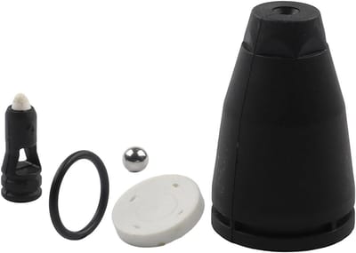 Hogedruk Mondstuk - Roterende Turbine - Terrassen Reinigen - Messing Constructie - K2-K5 Compatibel - Zwart