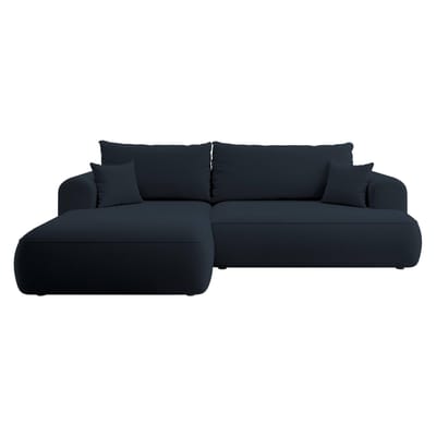 Hoekbank Philipa links velvet met slaapfunctie | Selsey Design