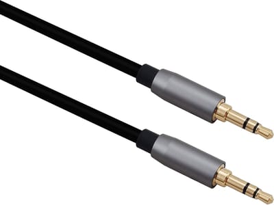 Anschlusskabel, Klinke 3,5mm Stecker/Stecker 3 Pin, PREMIUM, 0,5m, schwarz
