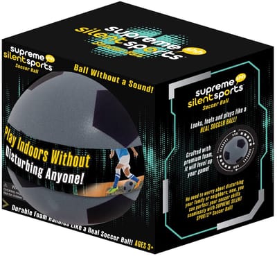 Supreme Silent Sports Soccer Ball - Geluiddempende Voetbal voor Binnen en Buiten - 24cm - Geschikt voor kinderen vanaf 3 jaar