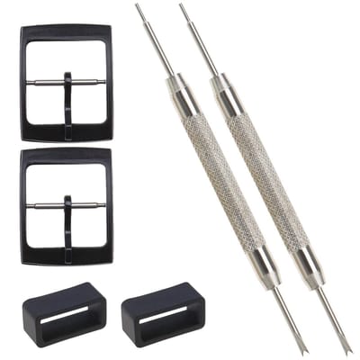 Dailygoods- Horlogeband 16mm - Horlogebandgesp - Horlogebandlus - Vervangende Onderdelen - Duurzaam - Inclusief Gereedschap - Horlogeaccessoires