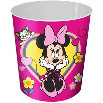 Disney Minnie Mouse prullenbak/papiermand - plastic - 21,5 x 21 cm