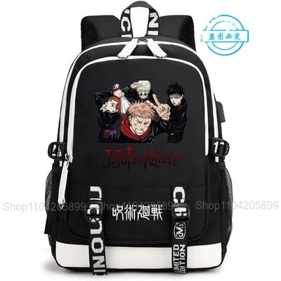 Jujutsu Kaisen Rugzak Anime Satoru Cosplay Mochila Grote Capaciteit Student Jongens Schooltas Cartoon Laptop Reizen Rucksack Cadeau 12 inches